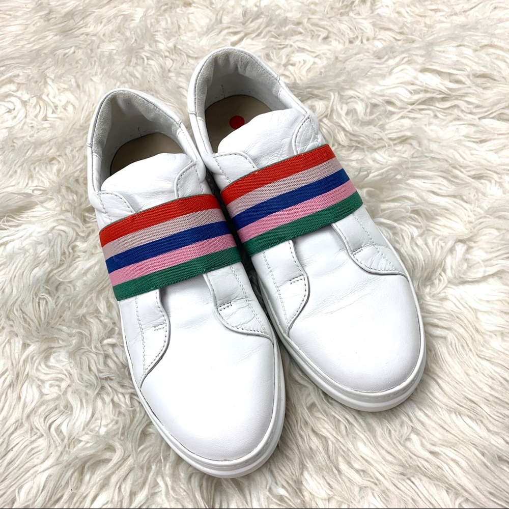 Boden Isabel Slip On Chunky Multi Stripe Sneakers - Picture 2 of 10